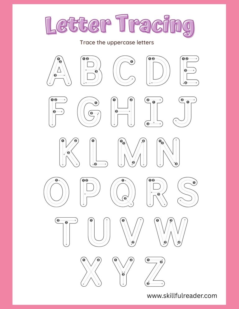 Letter Tracing Worksheet